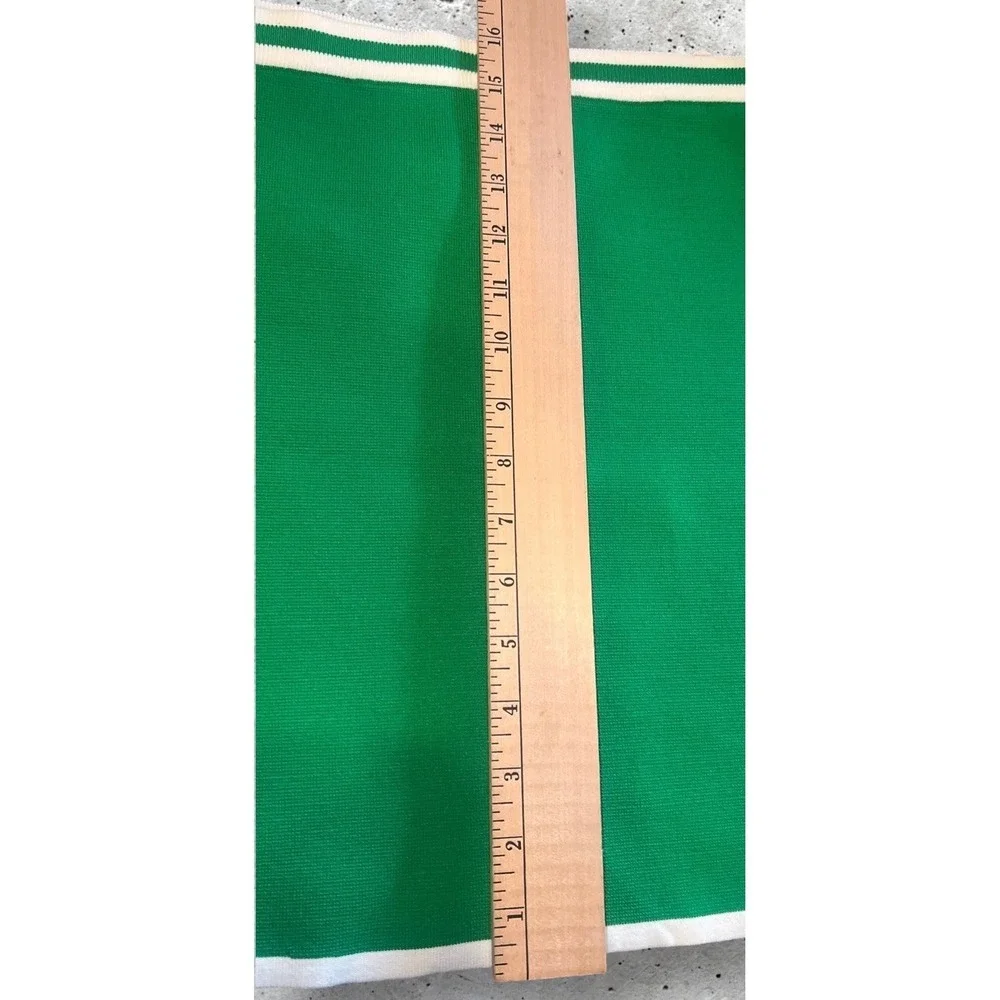 House of Harlow 1960 Green Knit Mini‎ Skirt NWT M White Trim Preppy Golf Tennis
